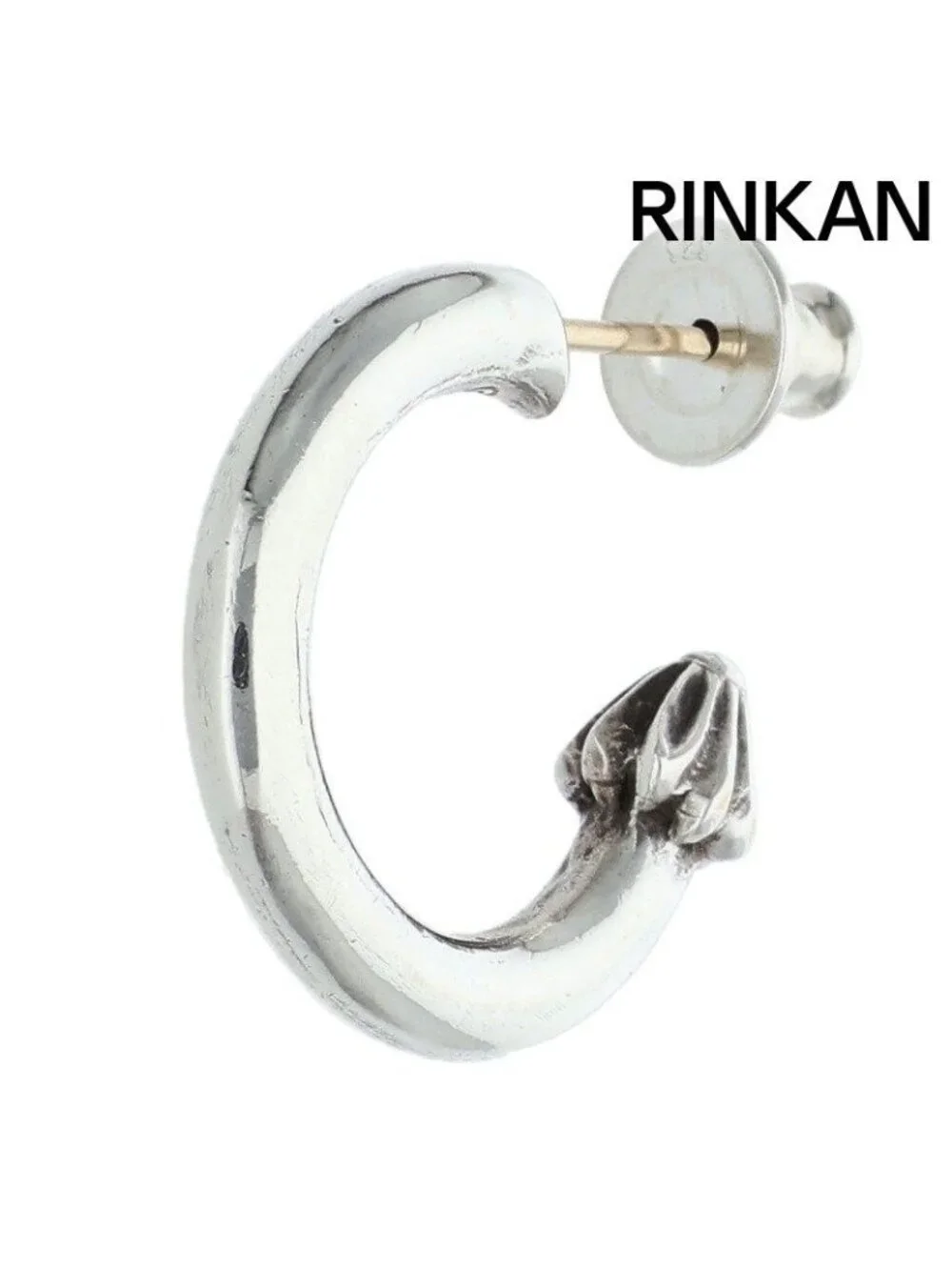 Chrome Hearts Hoop Plain Silver Earrings